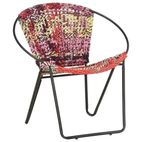Chair Multicolor Chindi Fabric 719883827087 100% Cotton Powder-coated Steel