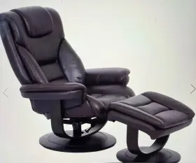 Pr-4753-2634134 Cheers Pushback Reclining Swivel Chair And Ottoman