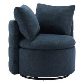 Chita 2952 Swivel Accent Chair Modern Upholstered Performance Fabric For Bedroom