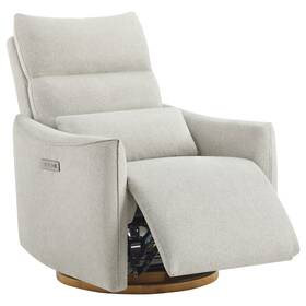 Chita A017 Swivel Rocker Recliner Chair Power Nursery Glider Solid Wood Base