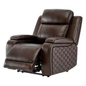 Km.a5000 Chita Genuine Leather Power Recliner Chairs Zero Gravity With Headrest