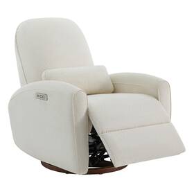Chita Kmkj.a001 Nursery Rocking Chairs Power Recliner With Pillow Lumbar Support And Wood Base
