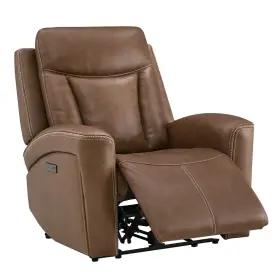 Me7a023 Chita Genuine Leather Power Recliner Chair Zerogravity With Headrest