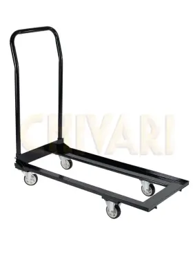 Cart100-ax-t Chivari Steel Folding Chair Cart For Poly And Resin Chairs