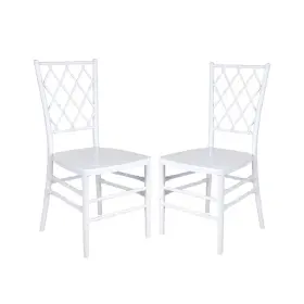Cdrw2-u-zg-t-2-mk Chivari White Diamond Resin Chair - 2 Pack Some Assembly Required By
