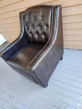 237354 Christopher Knight Home Malone Leather Club Chair - Brown