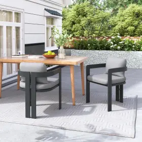336834 Christopher Knight Home Pula Patio Dining Chairs Set Of 2 Aluminum Room Chair