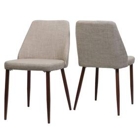 Christopher Knight Home 53627044 Armless Dining Chair Set Of 2 Mid-century Modern Wheat
