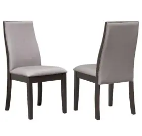 106583 Coaster Spring Creek Taupe Fabric Side Chairs Set Of 2