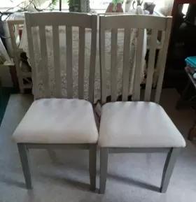 109812 Coaster Gray/beige Slat Back Dining Chairs Set Of 2 Fine Furniture Inch Nogales