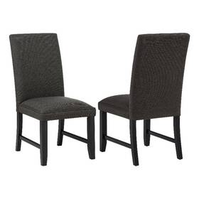 Coaster 121702chr Berning 19ftft Fabric Upholstered Parson Side Chair In Charcoal