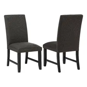 121702chr Coaster Berning 19ftft Fabric Upholstered Parson Side Chair In Charcoal