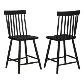 122509blk Coaster Andrews 24 Inch Wood Counter Height Dining Chair In Black