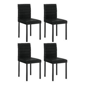 Coaster 193982 Garza 19.25ftft Faux Leather Upholstered Dining Side Chair In Black