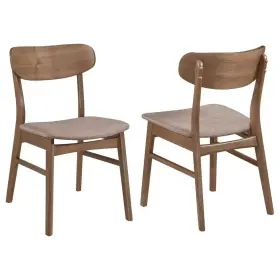 Coaster 313022671616 Dortch Walnut And Brown Dining Side Chair Set Of 2