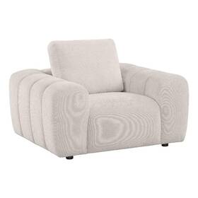 Coaster 504957 Burnett Chenille Upholstered Wide Arm Accent Chair In Ivory