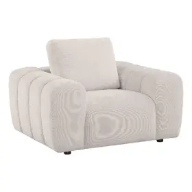 504957 Coaster Burnett Chenille Upholstered Wide Arm Accent Chair In Ivory