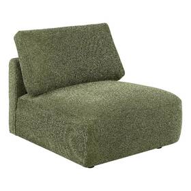 Coaster 551895 Elysia Chenille Upholstered Modular Armless Chair In Green