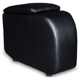 600002 Coaster Cyrus Home Theater Upholstered Console Wedge Black Transitional