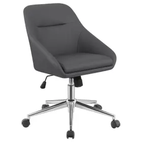 801422 Coaster Grey And Chrome Faux Leather Adjustable Height Office Chair With Casters