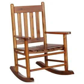 90108426 Coaster Annie Solid Wood Slat Back Youth Rocking Accent Chair Golden Brown