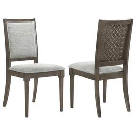 Coaster Furniture 108622 Onslow Upholstered Dining Side Chair Dark Brown Set Of 2