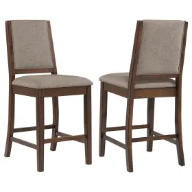 108889 Coaster Furniture Patterson Upholstered Counter Chair In Mango Oak Set Of 2