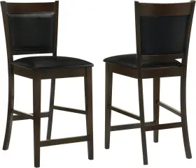 100959 Coaster Home Furnishings - Jaden Wood Upholstered Counter Height Chairs Set O