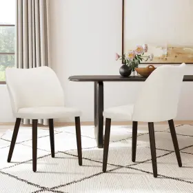 Colamy 932318010003 Upholstered Dining Chairs Set Of 2 Modern Fabric Room Kitchen Side Ch