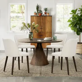 Colamy 932318010010 Upholstered Dining Chairs Set Of 4 Modern Fabric Room Kitchen Side Ch