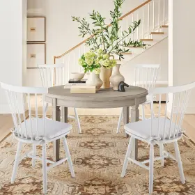 Colamy 932318021757 Wooden Dining Chairs Set Of 4 Windsor Kitchen Side With Spindle Back