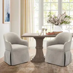 Colamy 977155476537 Modern Accent Dining Chairs Set Of 2 Barrel Armchairs 20 Inch