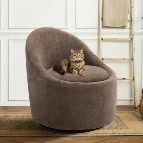 Colamy 977155476599 Swivel Chair 360 Accent Barrel With Hidden Storage Modern Sma