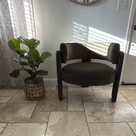 Colamy Hnqy-w181-35 Velvet Dark Green Accent Indoor Chair