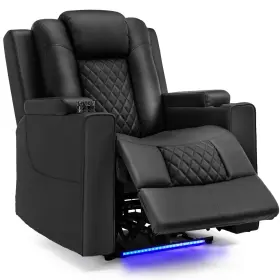 Comhoma 976613835091 Power Recliner Chair Pu Leather Electric Massage Sofa For Living Roo