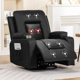 Comhoma 976613836579 Recliner Chair Swivel Rocker Recliners Massage And Heat Reclining C