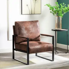 C178 Container Furniture Direct Classic Mid Century Modern Accent Chair With Durable Squa