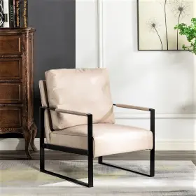 C181 Container Furniture Direct Classic Mid Century Modern Accent Chair With Durable Square Metal Frame A