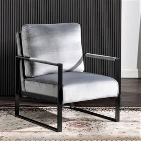Container Furniture Direct C184 Classic Mid Century Modern Accent Chair With Durable Squa