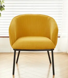 C384 Container Furniture Direct Modern Corduroy Accent Chair With Channel Back Des