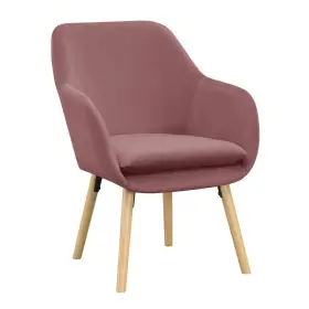 T1-128 Convenience Concepts Charlotte Blush Velvet Upholstery Arm Chair