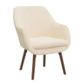 T1-163 Convenience Concepts Take A Seat Charlotte Creame/coffee Sherpa Accent Chair