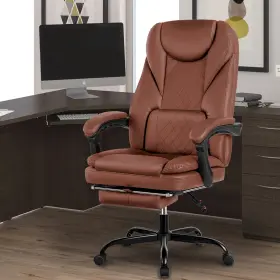 Coolhut-300py-brown Coolhut Executive Office Chair Big And Tall Ergonomic
