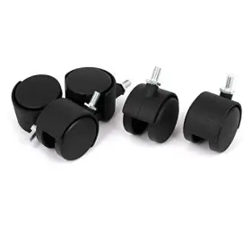 Sw-2001 Copapa 5pcs 2 Inch M8 Threaded Stem Twin Wheel Office Chair Swivel Caster
