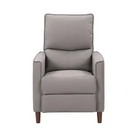 Lrb-551-r Corliving Alder Manual Fabric Upholstered Recliner In Light Gray