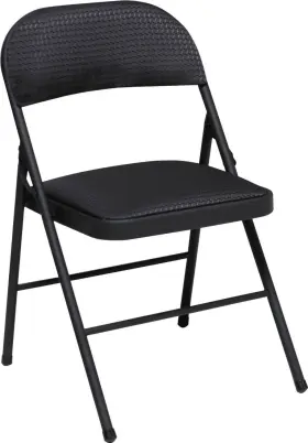 6065901 Cosco Fabric Folding Chair Black