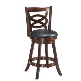 Costway H967-spa10042 Swivel Stool Chair Counter Height Upholstered Dining Home Kitchen Espresso