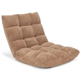 H991be-pta9857 Costway Lazy Sofa Comfort Floor Chair Adjustable 14-position Gaming Cushioned Seat