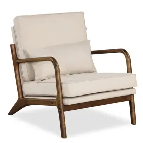 Hcst05772 Costway Modern Accent Chair Upholstered Leisure Armchair With Rubber Wood Armrests And Legs