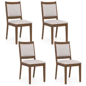 Hcst05955 Costway Modern Dining Chair Set Of 4 Upholstered Kitchen With Padded Backrest And Seat